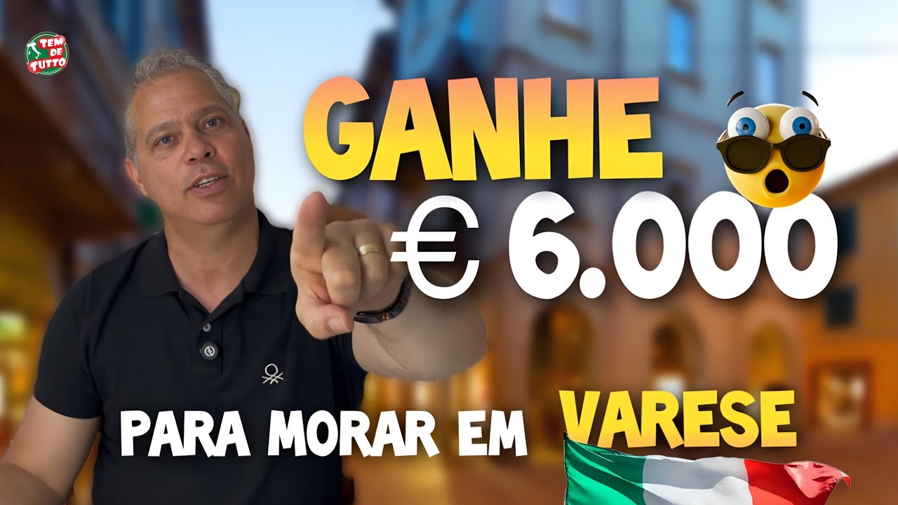 💶 SEIS MIL EURO PARA MORAR EM VARESE 🇮🇹