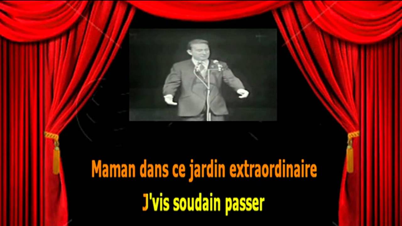 Karaoké Charles Trenet  -  Le jardin extraordinaire