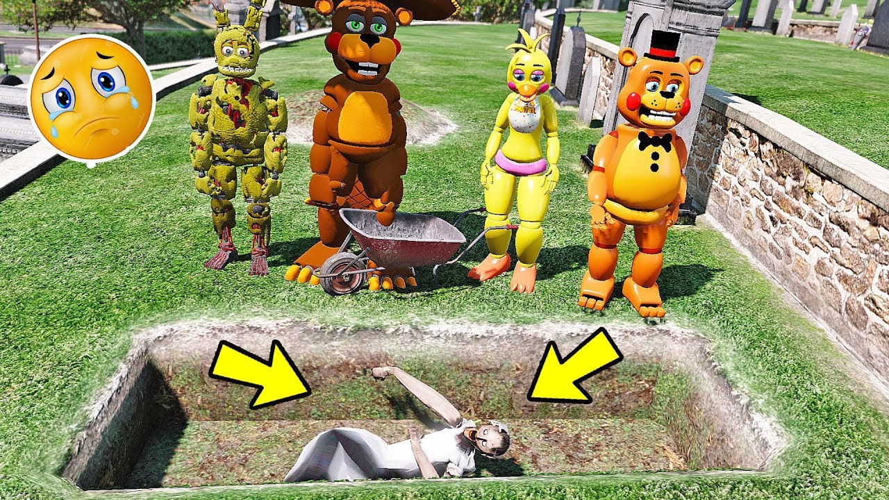 ANIMATRONICS Quem M4TOU a velha GRANNY? | GTA V Five Nights at Freddy's