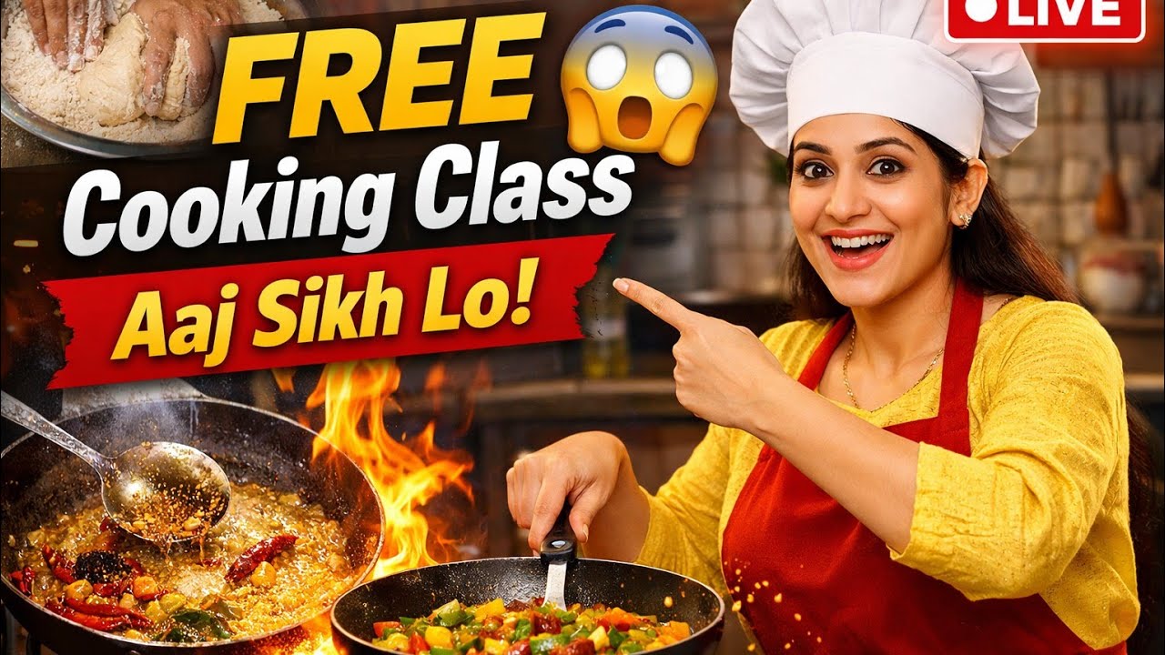 LIVE Me Sikhoge Cooking 😳 | 1 Ghante Me Masterchef Skills🔥#KitchenTraining#CookingTips#IndianKitchen