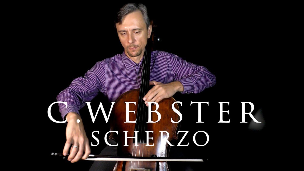 C. Webster Scherzo Suzuki Cello Book 3 in Fast and Slow tempo | How to Play Cello