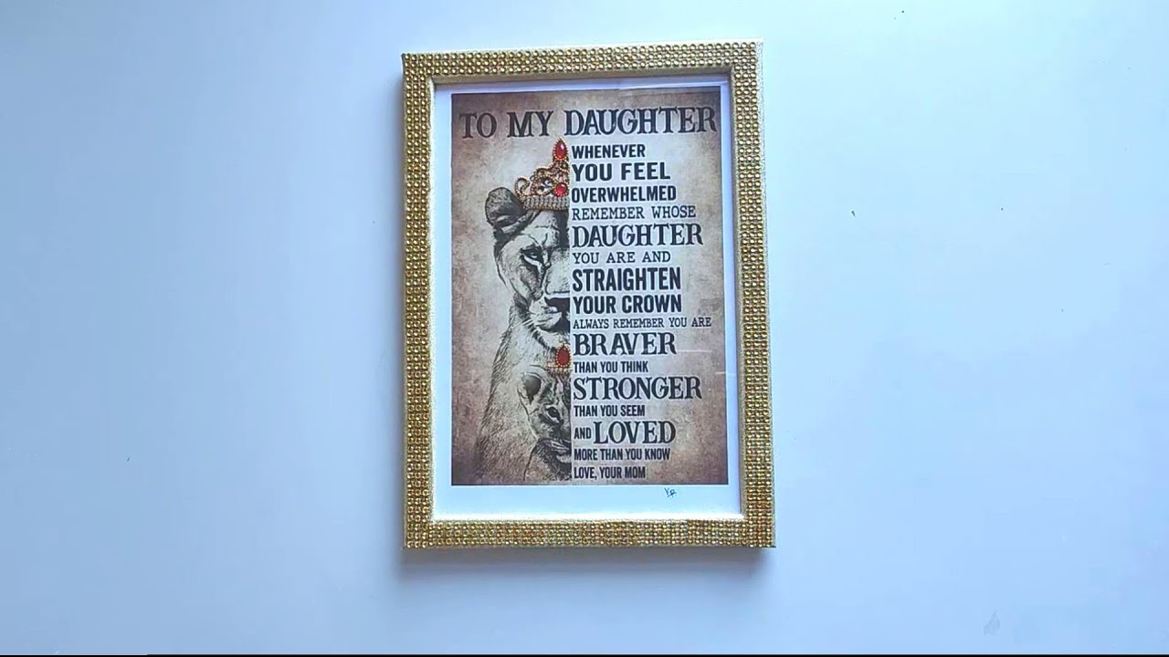Golden Elegance Frame | DIY Photo Frame