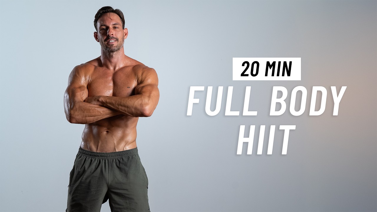 20-минутная HIIT-тренировка для сжигания жира на всё тело дома (без прыжков и оборудования)