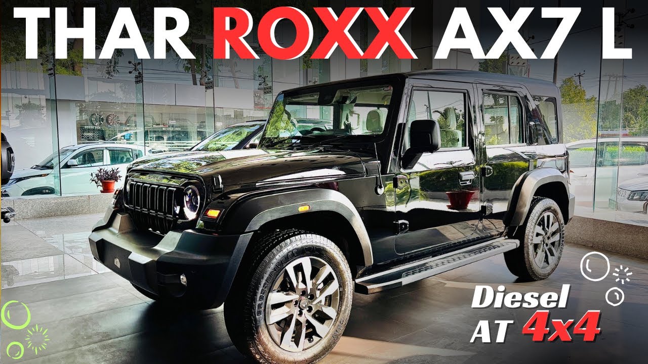 Thar Roxx Top Model AX7L Diesel 4X4 | Thar 5 Door : Mahindra Thar Roxx 5 Door - New Thar