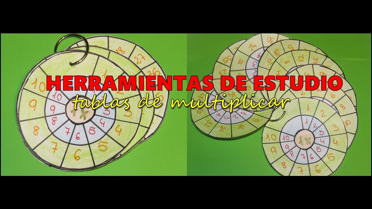 HERRAMIENTA DE ESTUDIO// APRENDE LAS TABLAS DE MULTIPLICAR DE FORMA DINÁMICA// DIY