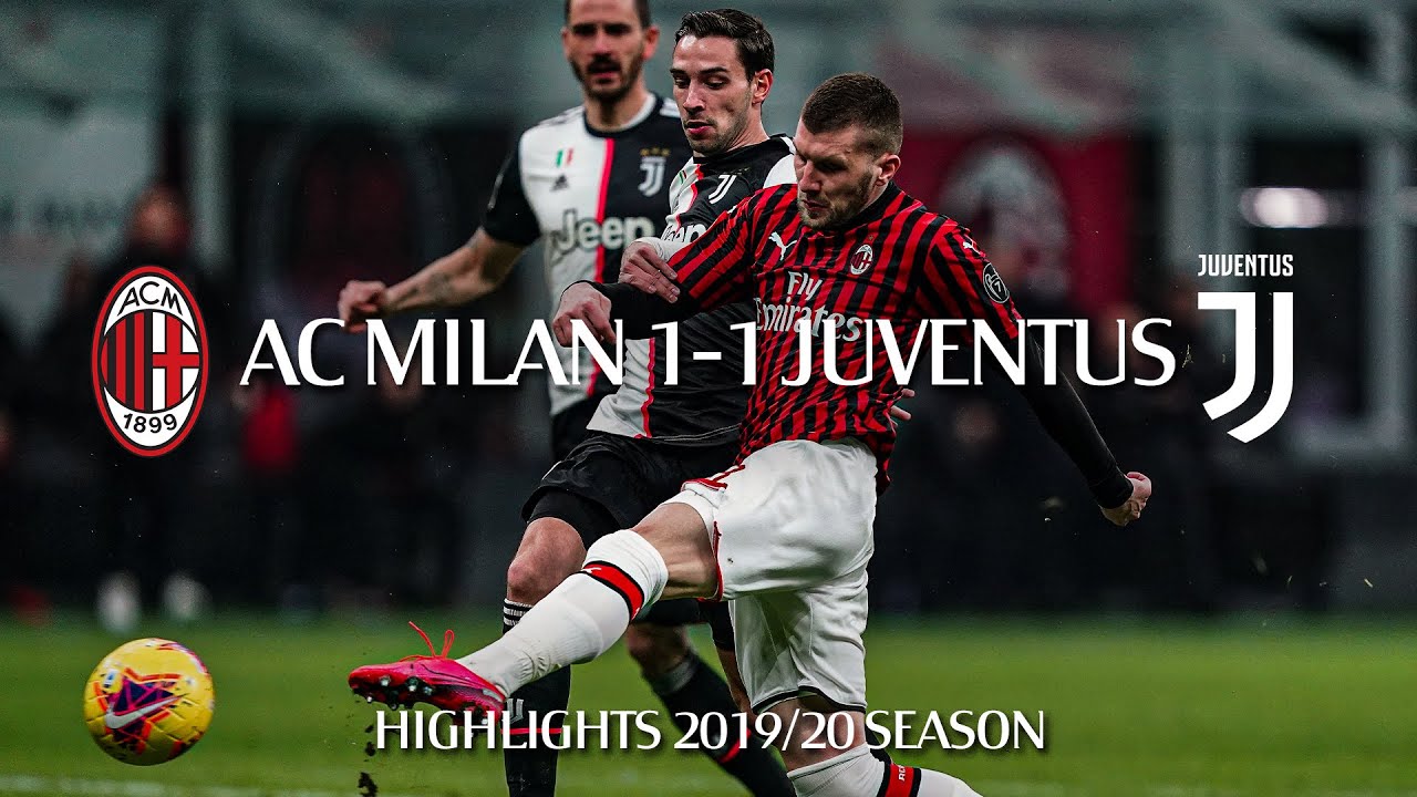 Highlights | AC Milan 1-1 Juventus | Semi-final first leg | Coppa Italia 2019/20