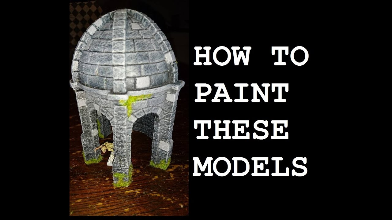 Miniature tabletop rock and stone painting tutorial
