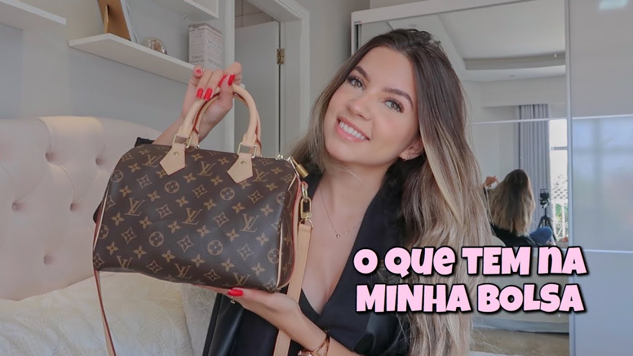 O QUE TEM NA MINHA BOLSA +Speedy 25 LOUIS VUITTON | Shirley Soares