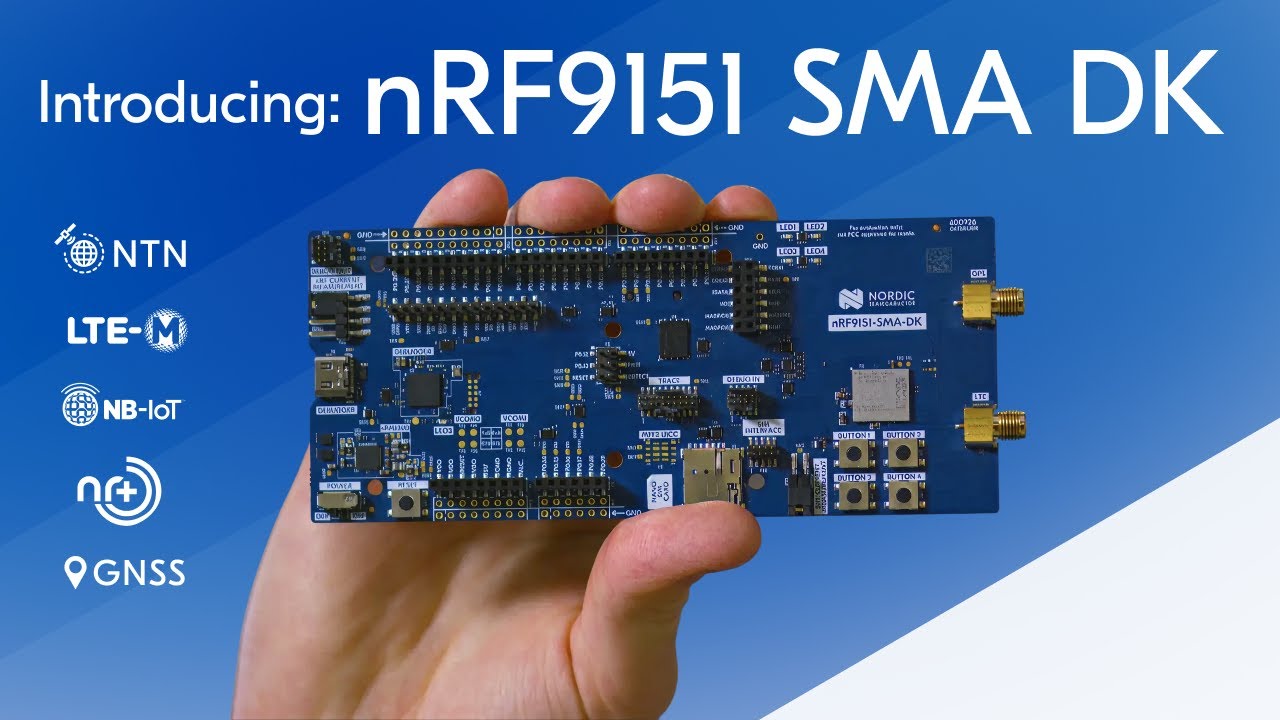 Точная оценка и NTN с nRF9151 SMA DK