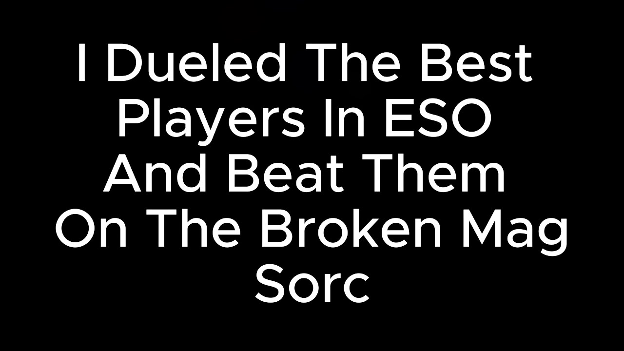 Beating The Best PC NA Duelers | Broken Mag Sorc
