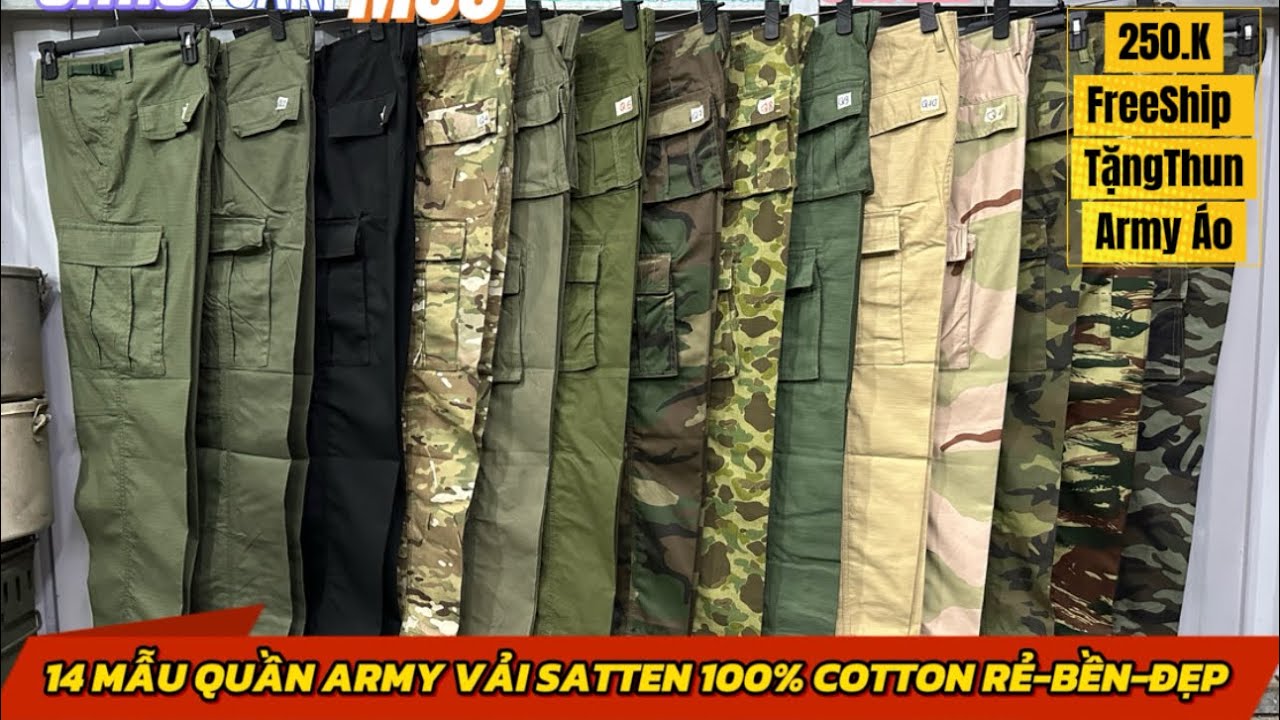 Quá Đẹp Với 15 Mẫu Quần Lục Quân M65 Cực Đẹp Giá lại Rẻ | 04-03-2026|Zalo:0767608997 