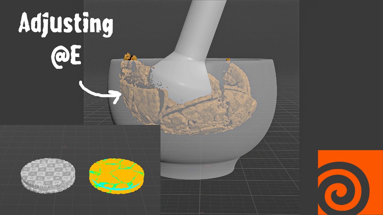 Houdini MPM Cookie Smash Simulation Tutorial Modeling Part 1 (Free)