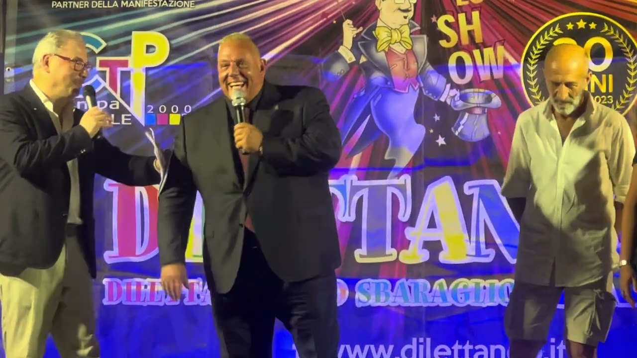 Prima serata Dilettando di Carlo Sestini. Campeggio Principina. Luglio 2023