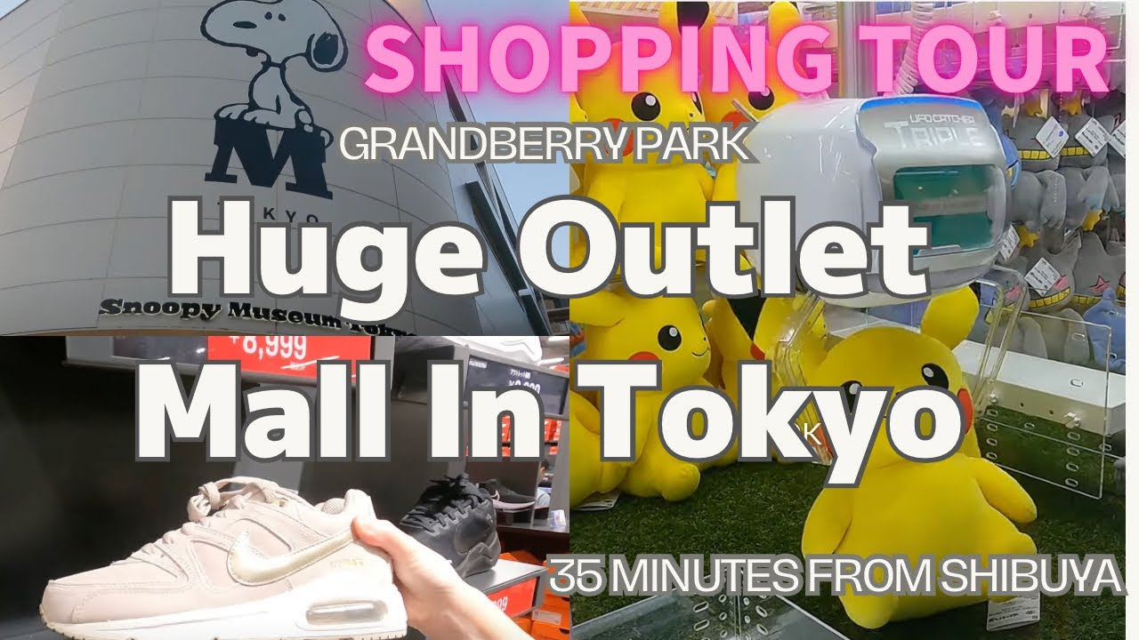 【Tokyo Outlet Shopping】35 minutes from Shibuya🚃Huge Outlet Mall In Tokyo🎵 Grandberry Park