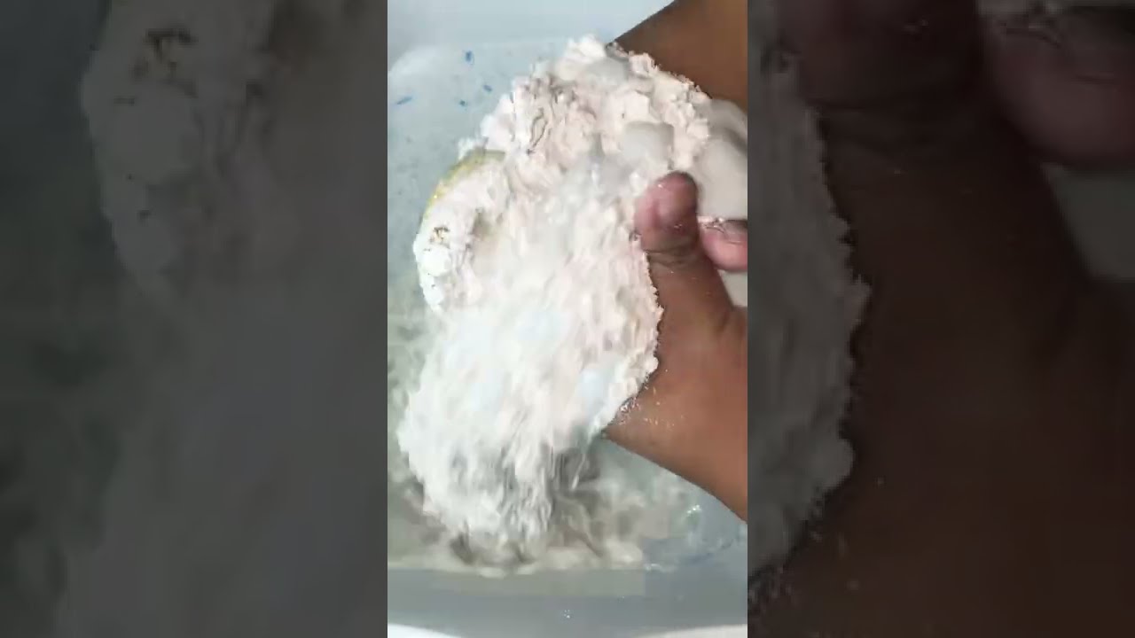 Ajax Squeeze🤤💙 #powderasmr #fypシ #spongesqueeze #ajaxpowder