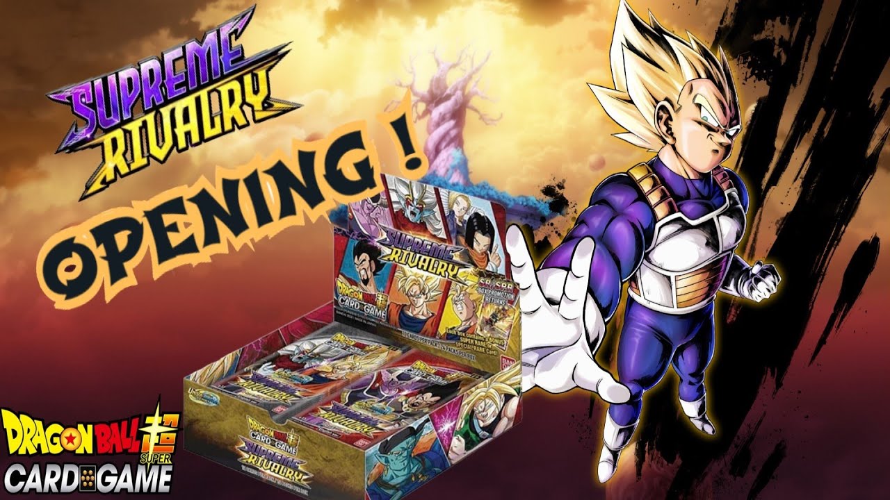 OPENING SUPREME RIVALRY BOOSTER BOX DRAGON BALL SUPER CARD GAME