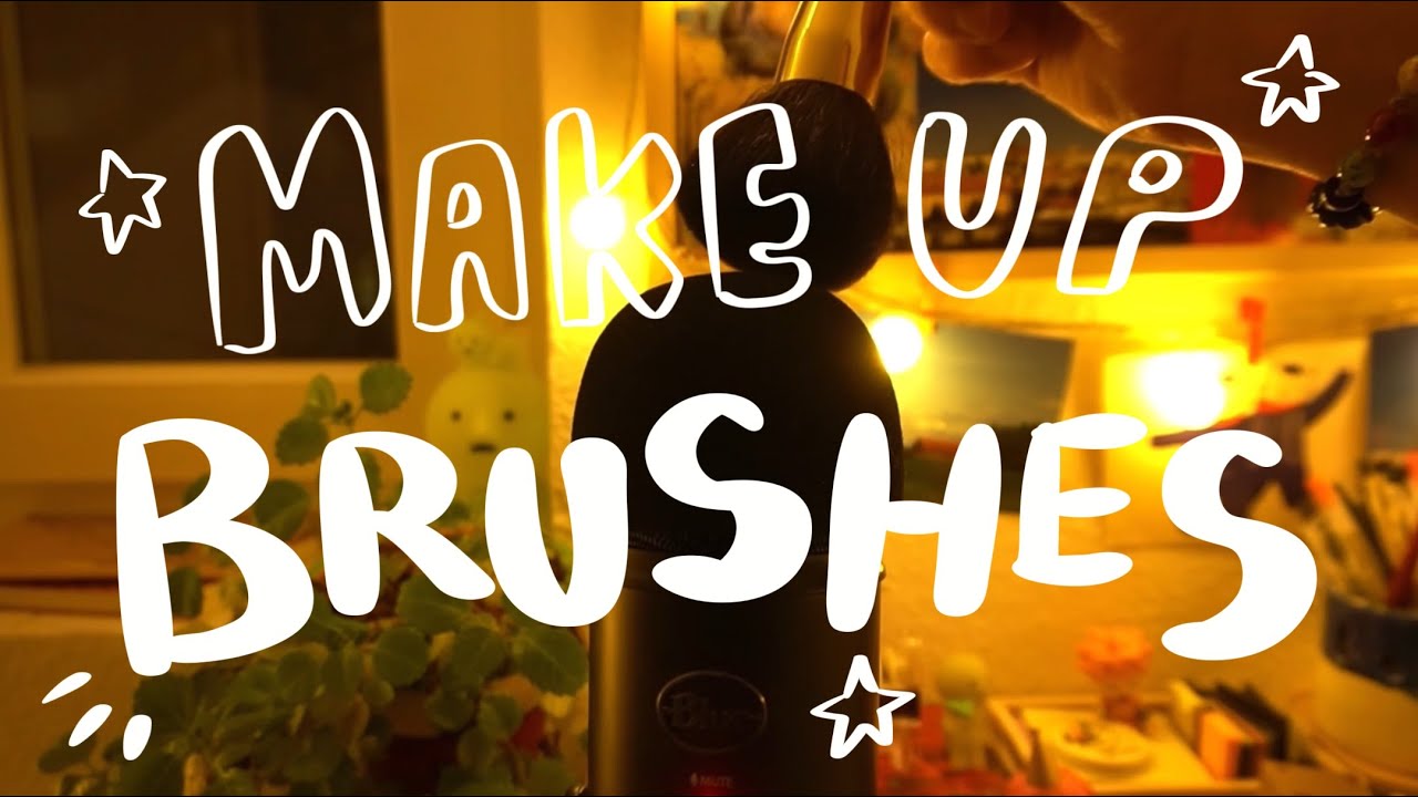 ASMR Make Up Brush Scratches | 20 Min Relax