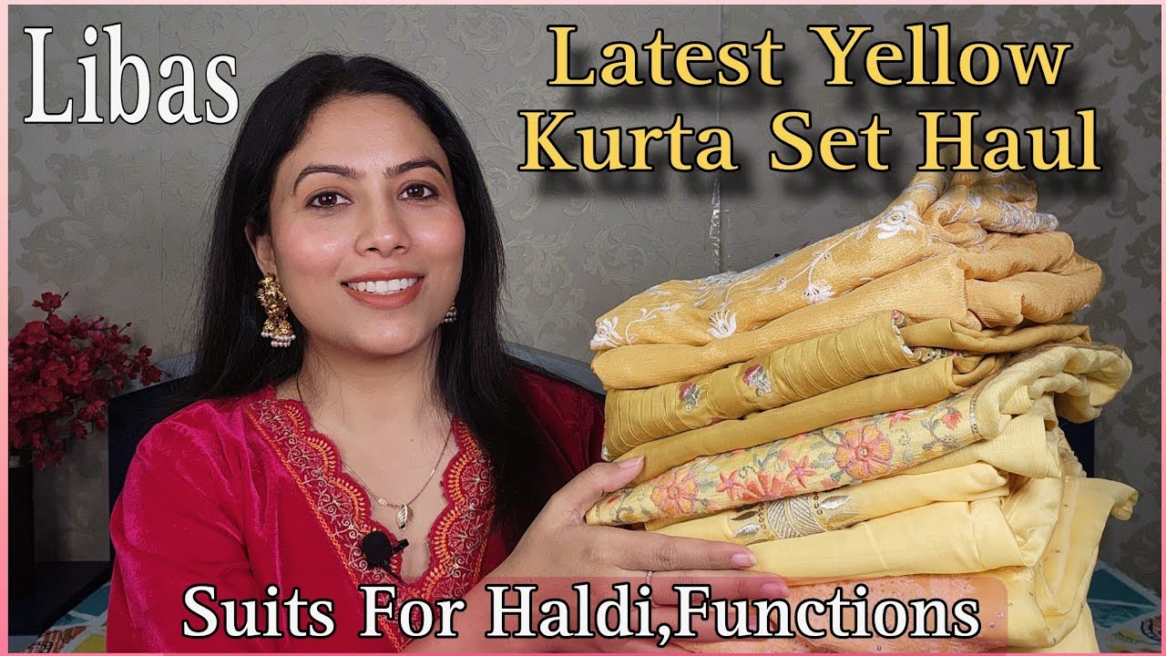 Libas Yellow Kurta Set Haul | Kurta Set For Haldi & Function | New Organza,Silk,Chanderi Silk Suits