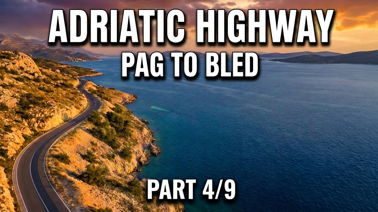 From Pag, Croatia to Bled, Slovenia - part 4/9 - relaxing drive on Adriatic Highway