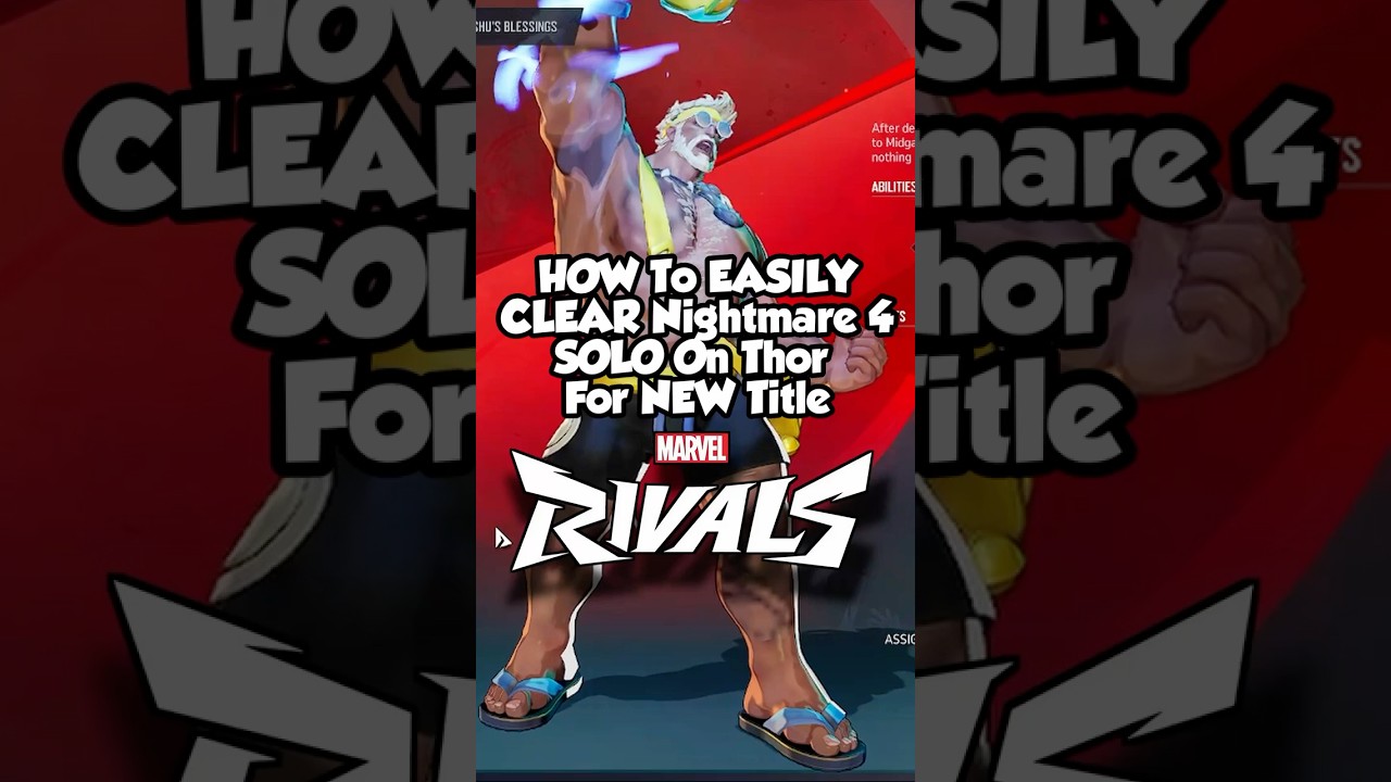 How TO EASILY Solo Nightmare 4 As THOR In Marvel Rivals Zombies