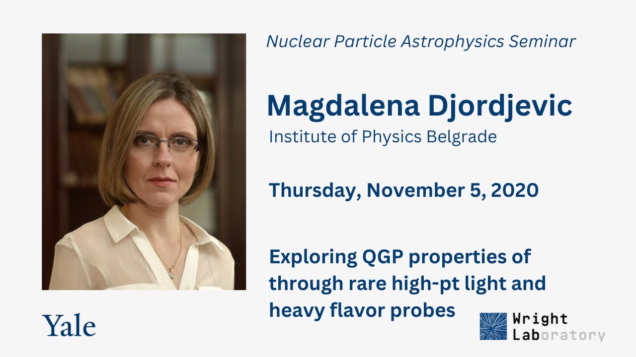 Yale Wright Lab NPA Seminar: Magdalena Djordjevic, Institute of Physics Belgrade