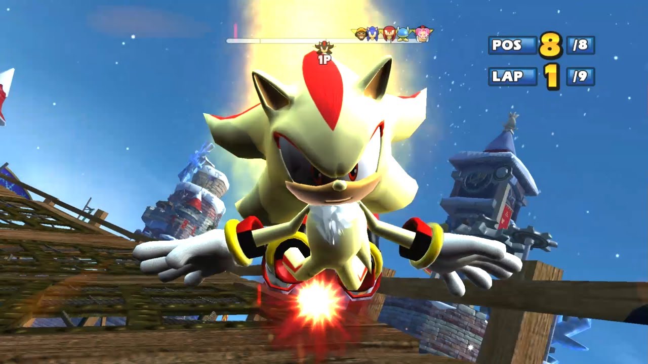 SHADOW Rampart Road 9 Laps Expert (Request) Sega All-Stars Racing. PC