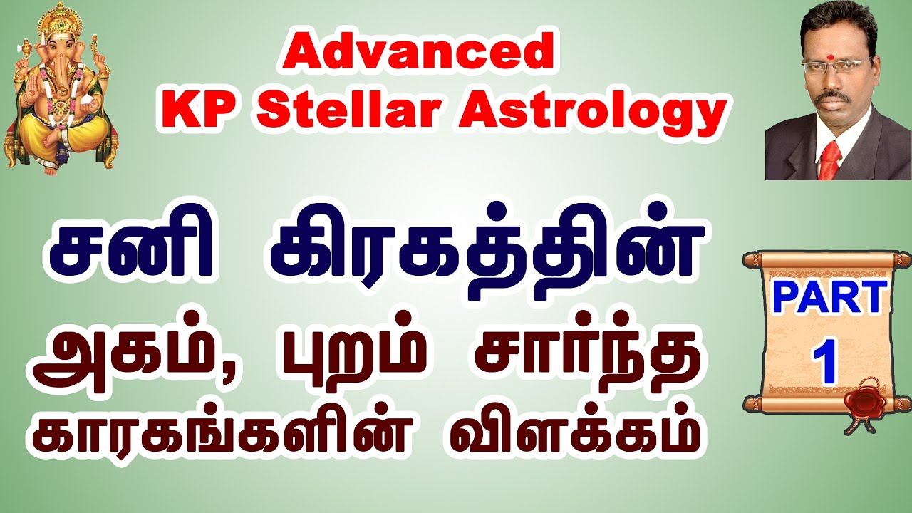 Learn Astrology in Tamil | சனியின் கிரக காரகங்கள் Part 1 | Basic KP Astrology in Tamil |