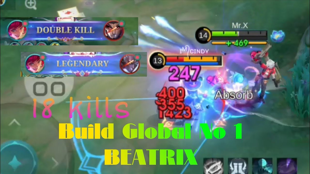 This is Insane!! Beatrix 18 Kills, Super Killing Machine!! - Build Top 1 Global Beatrix ~ MLBB