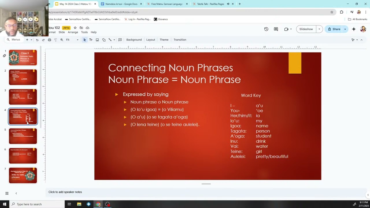Talofa Talk Samoan Language Class 3: Samoan Action Phrases