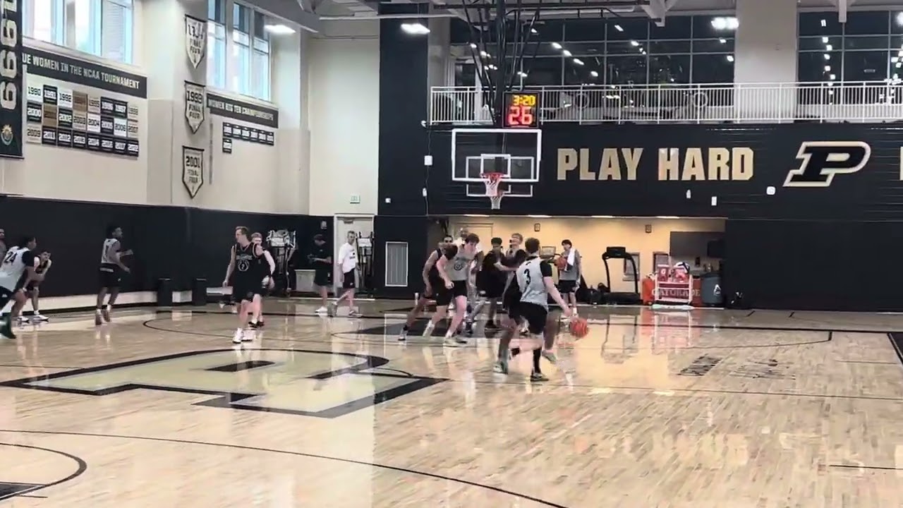Daniel Jacobsen knocks down three at Purdues first summer practice.