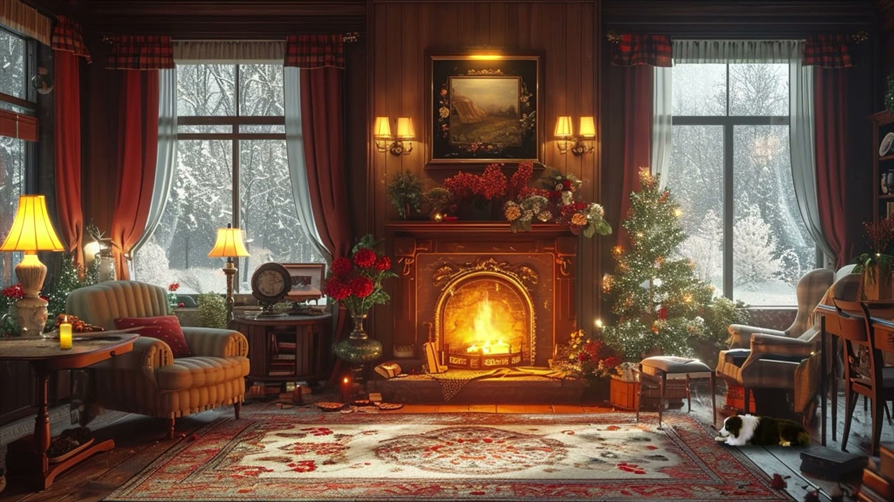 Relaxing Jazz Instrumental Music to Studying, Working ☕ Soft Jazz Music at Cozy Living Room Ambience