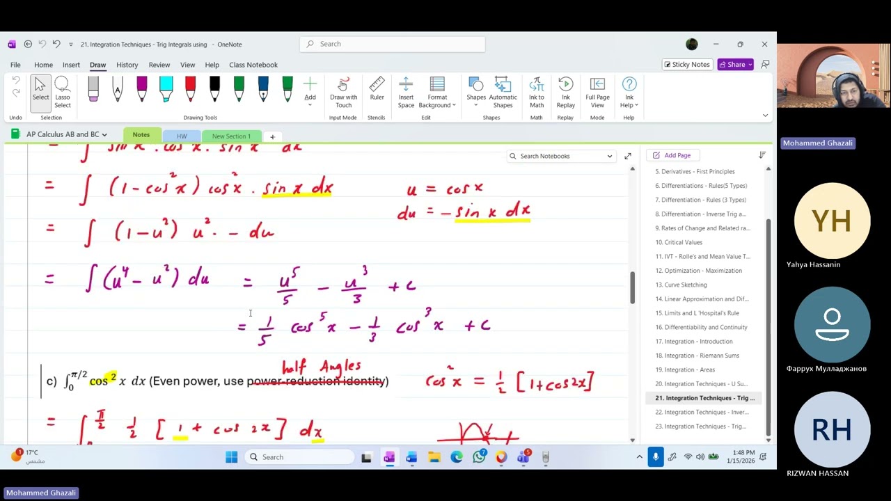 23. Integration Techniques - Trigonometric Substitution