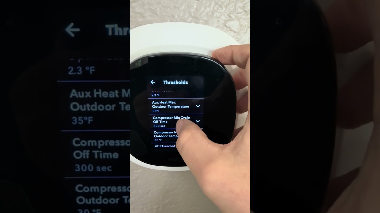 Heat Pump Changeover adjustments on Ecobee thermostat