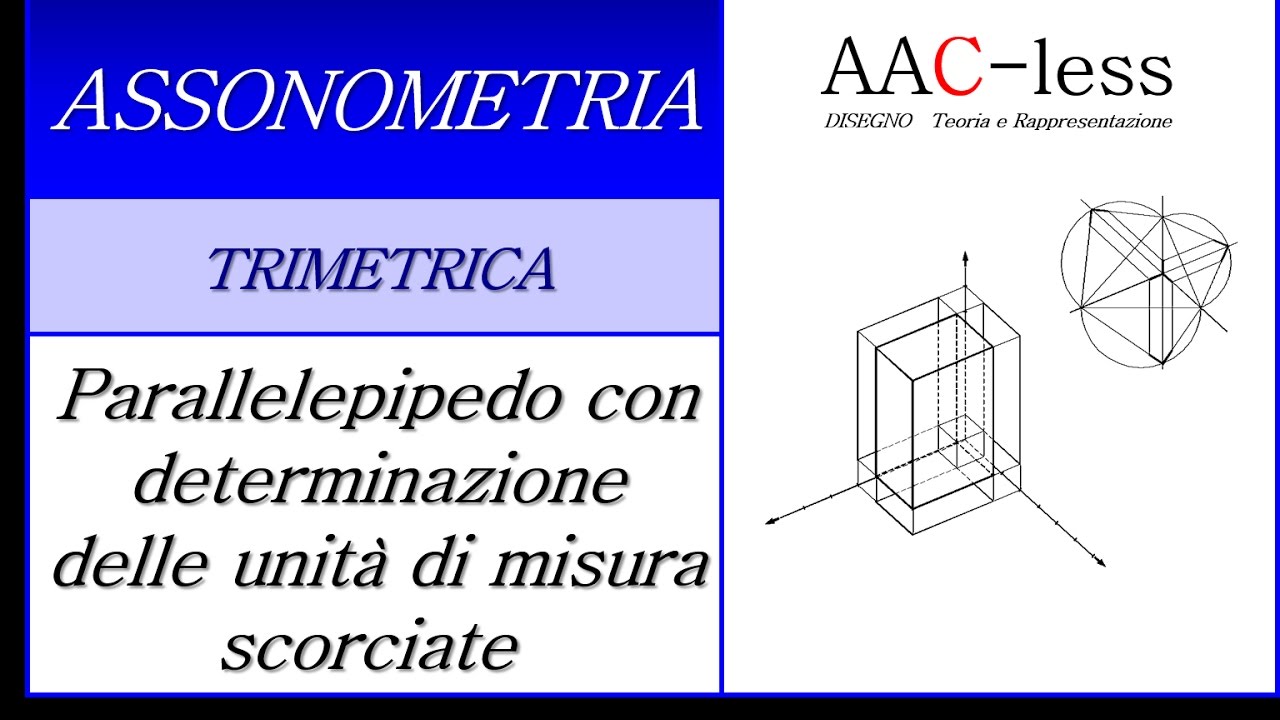Assonometria Trimetrica - Scala grafica di riduzione (Video 4:3)