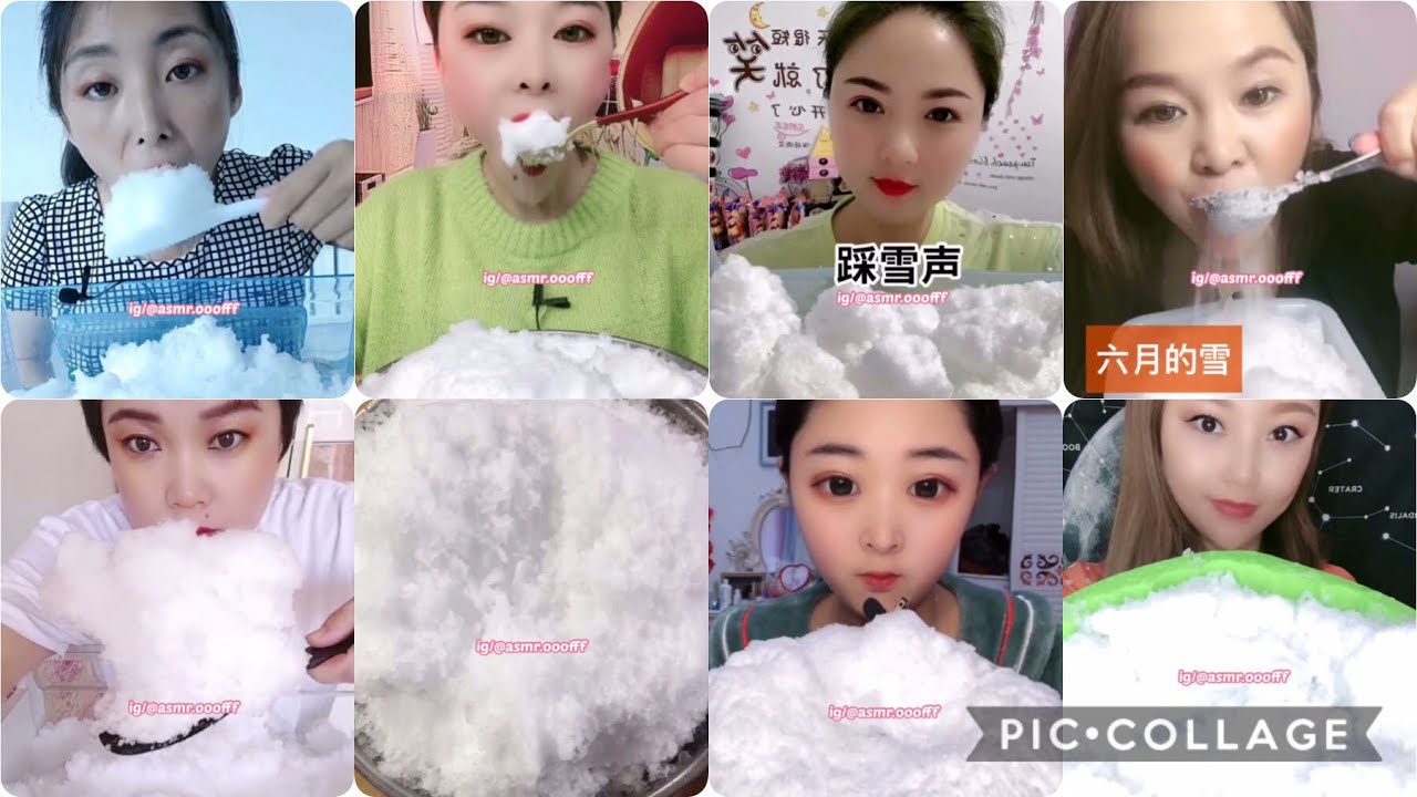 ONLY BITES! WHITE CRUNCHY,SQUAKY ICE BITES❄️ (AMAZING CRUNCHES🥶)