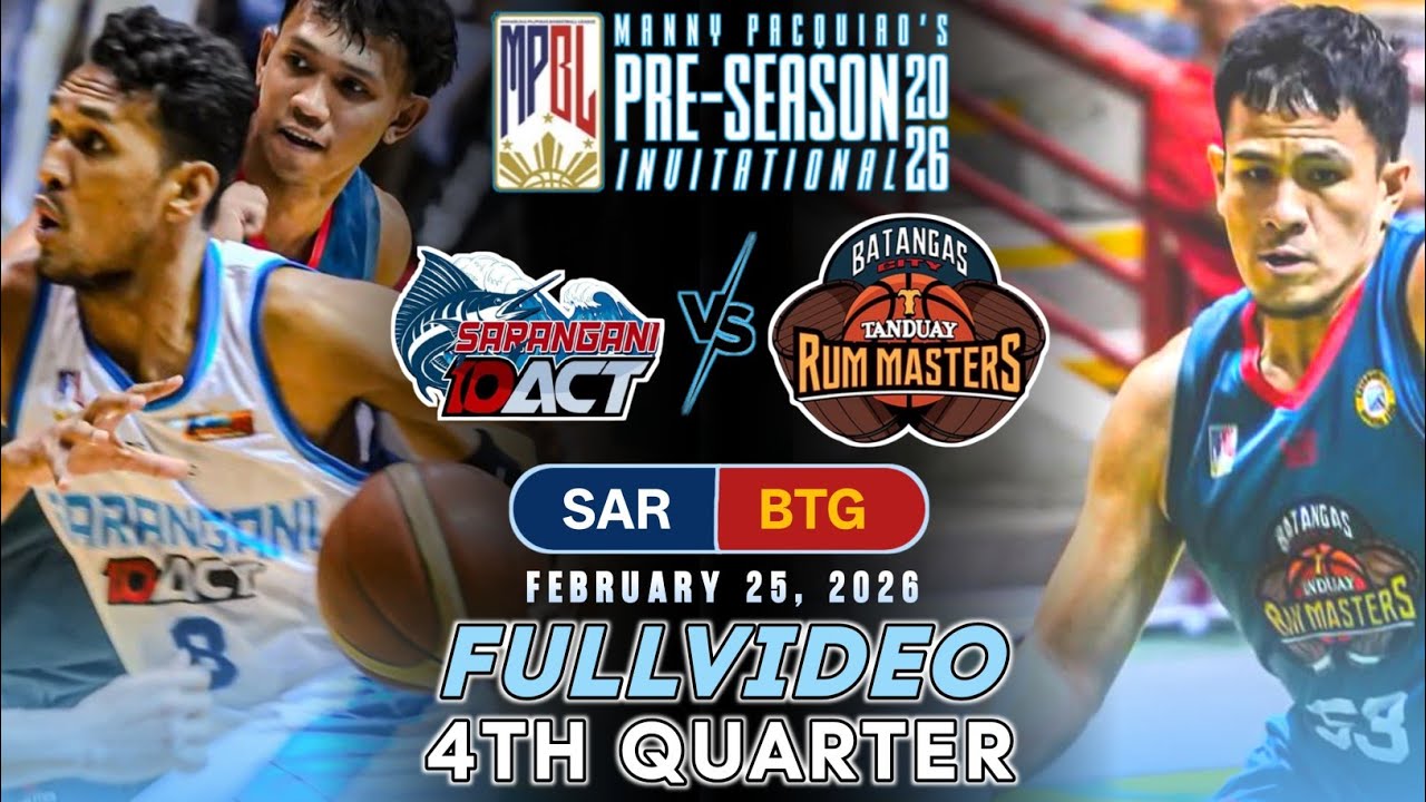 DOMINANCE!SARANGANI VS BATANGAS CITY FULL 4TH QUARTER | MPBL PRE-SEASON