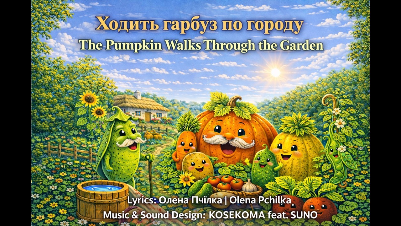 Олена Пчілка - Ходить гарбуз по городу | Olena Pchilka - The Pumpkin Walks Through the Garden