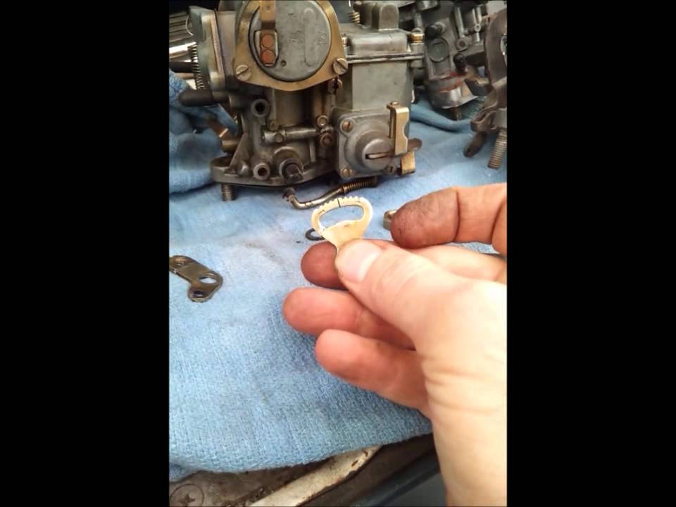 Vw 34 pict 3 carburetor  accelerator pump hitting alternator modification fix