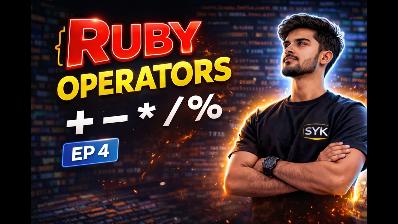 Ruby Operators Explained 🔥 | + − * / % | Programming Basics | EP 4 | SYK Creator