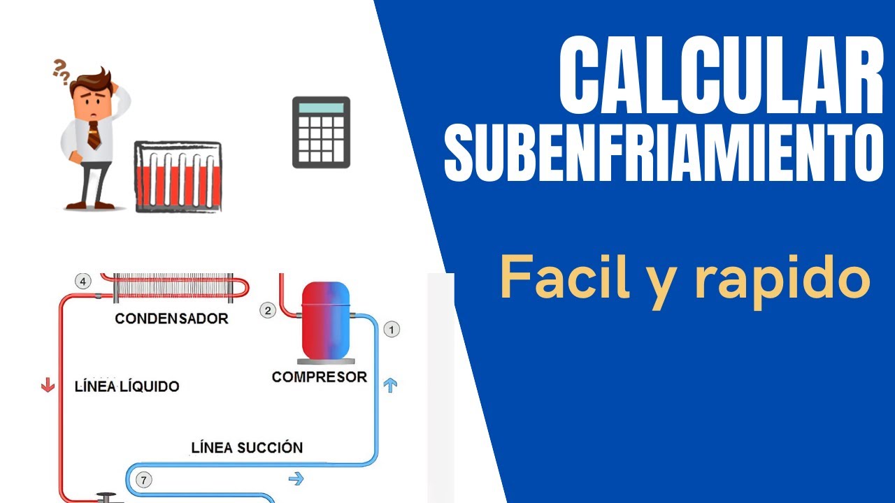Aprende a calcular el subenfriamiento en refrigeracion