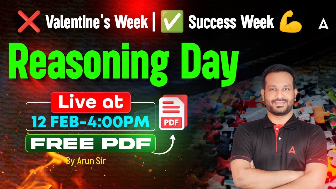 Success Week Special | Reasoning for TNPSC Group 1, 2/2A, 4 2026 | Reasoning in Tamil By Arun Sir