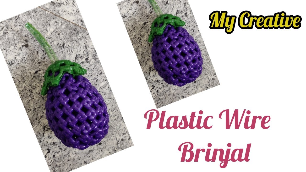 Plastic Wire Brinjal making in Tamil...!