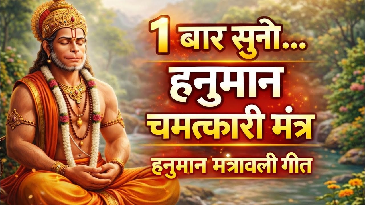 1 बार सुनो ओर देखो चमत्कार श्री हनुमान मंत्रावली गीत | चमत्कारी हनुमान भजन | हर संकट दूर करें 🚩”