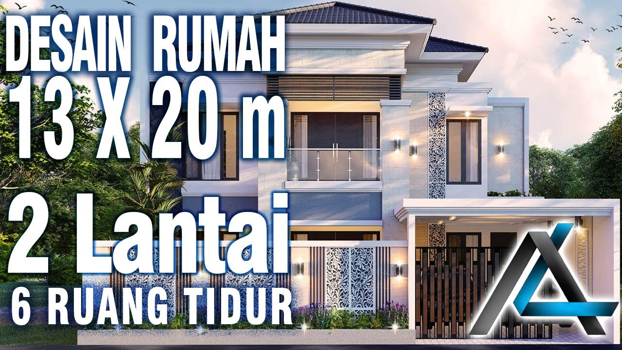 DESAIN RUMAH  13 X 20  meter I Kalimantan Tengah – DESAIN RUMAH TROPIS MODERN  + KOLAM RENANG