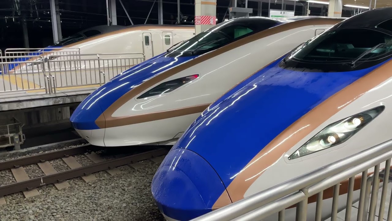 【雪なし 新幹線】雪がない E7系新幹線 & W7系新幹線 入線 & 出発などなど 2026 Snowless Hokuriku shinkansen