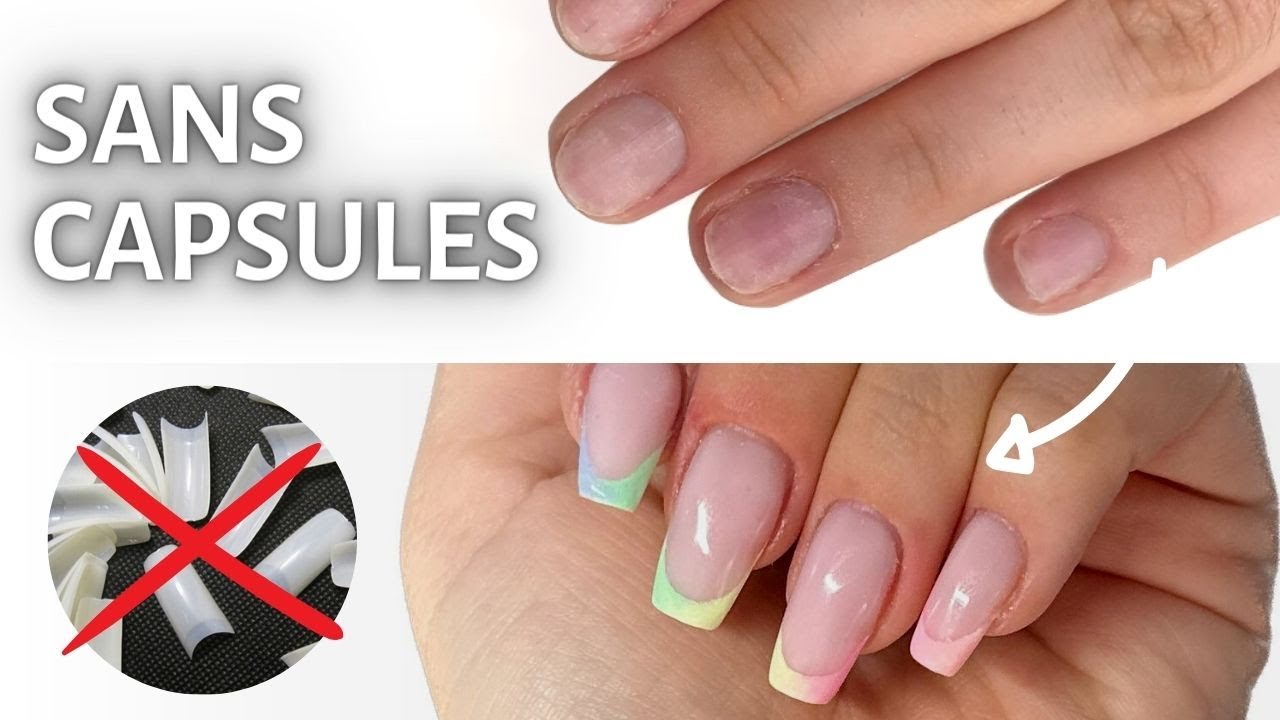 La pose d'ONGLES en gel SANS CAPSULES