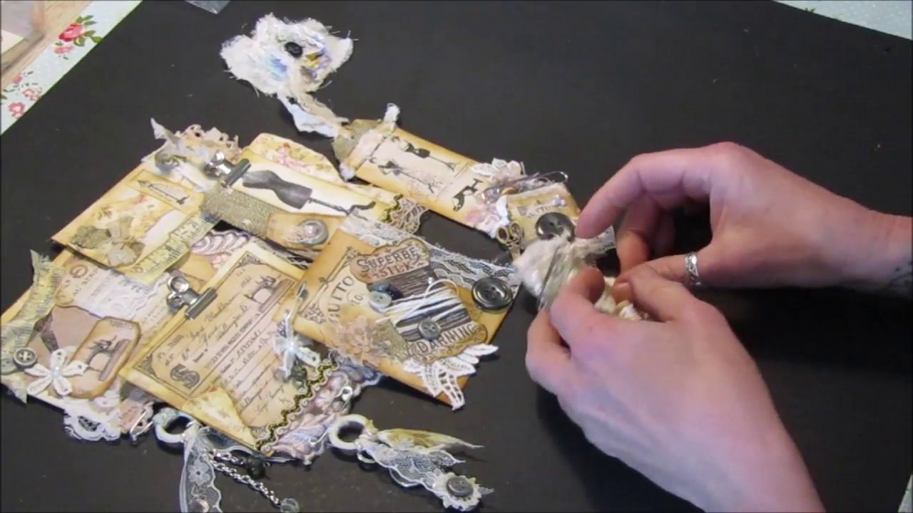 Junk Journal Embellishments Sewing Theme