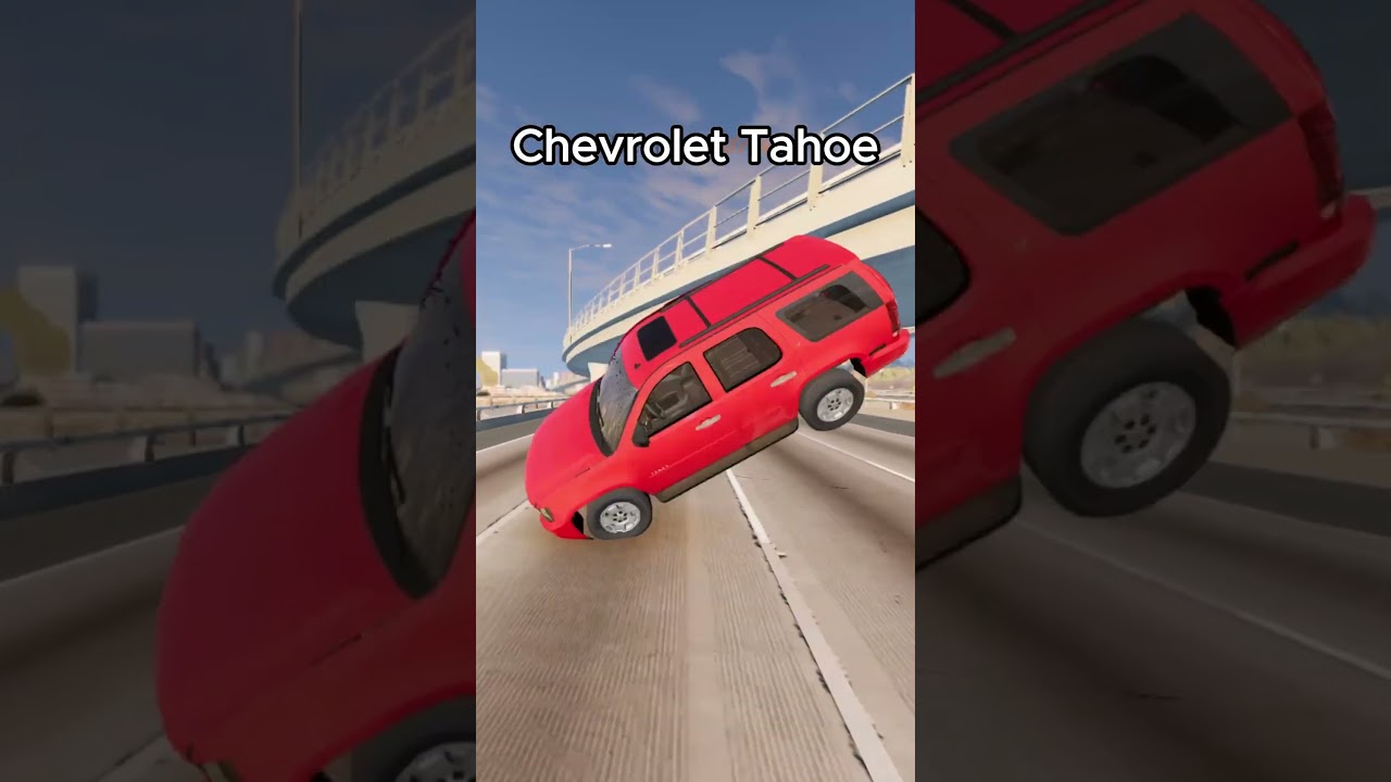 SUV Rollover Test - BeamNG.drive #shorts