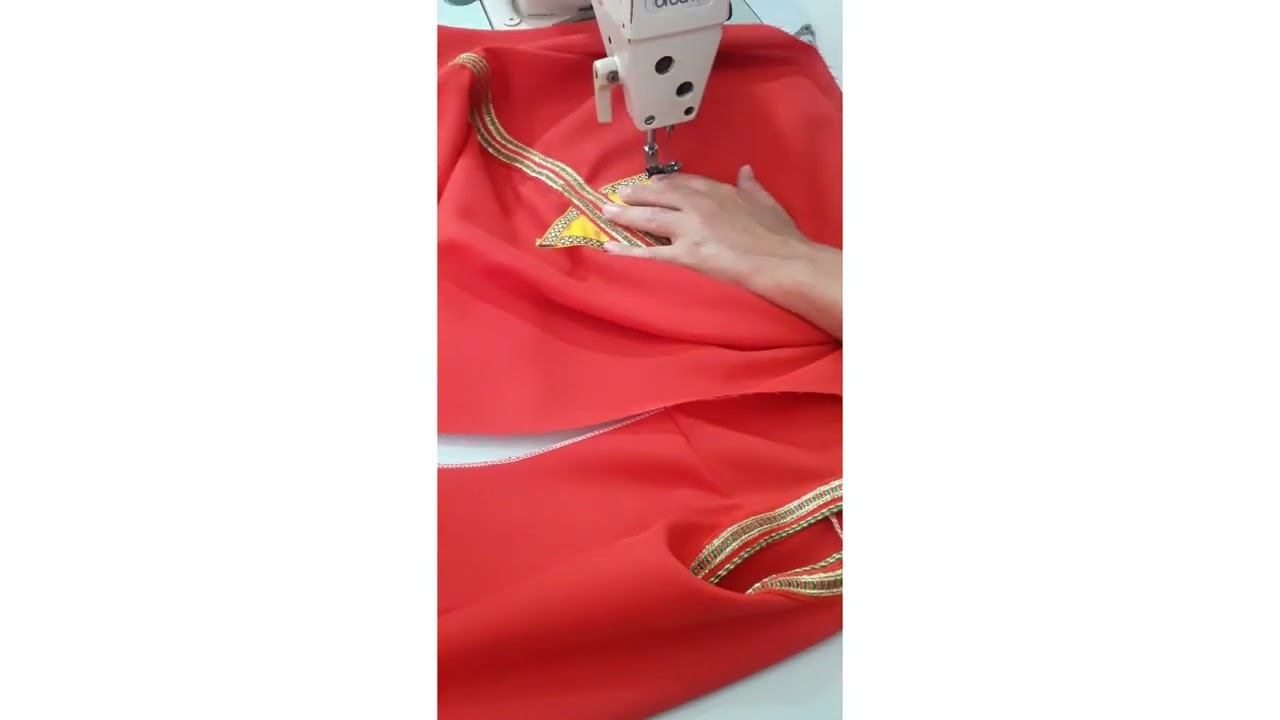 كيفية خياطة الملابس الأمازيغي(قفطان)👍👉✍👉