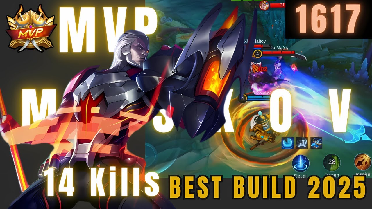 14 Kills Gold Lane Moskov! ~ Build Top 1 Global - MLBB Season 37 Ranked Gameplay